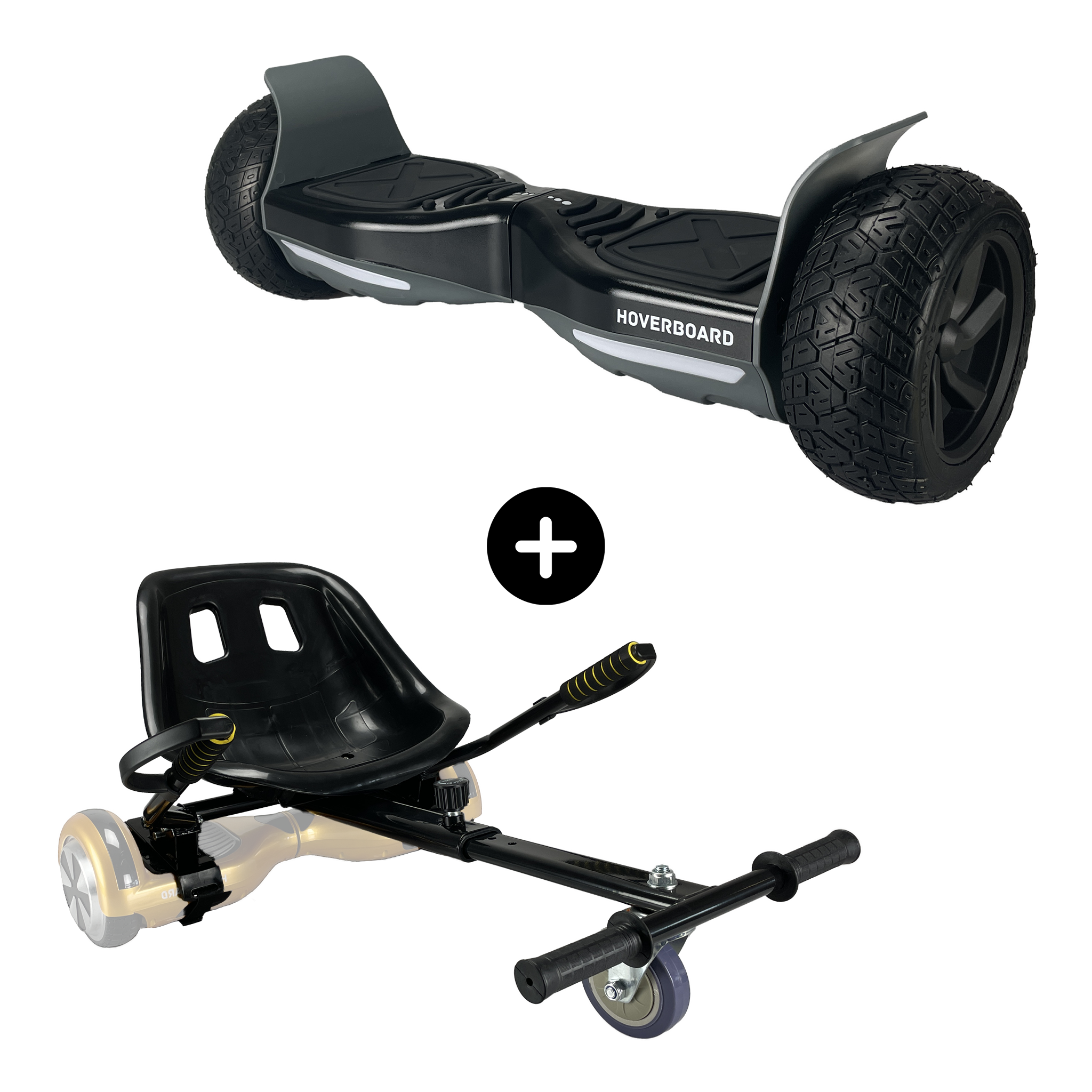 Off Road Hoverboard 8.5 inch Black Voltes Electric Mobility