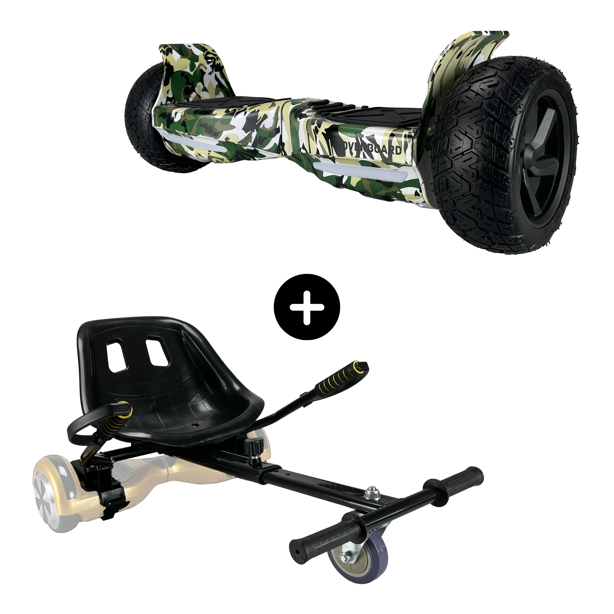 Off Road Hoverboard 8.5 inch Camo Green Voltes Electric Mobility