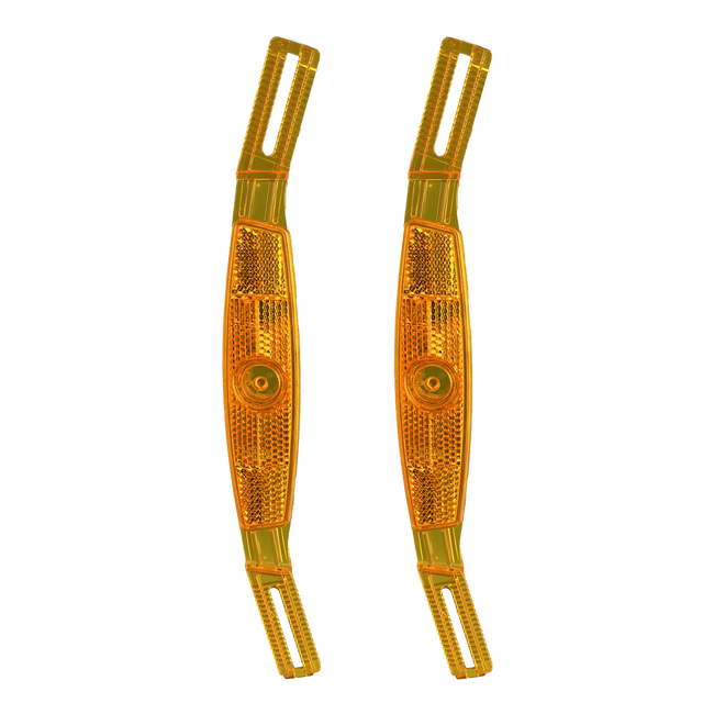Bike Reflectors Orange (2 pieces)