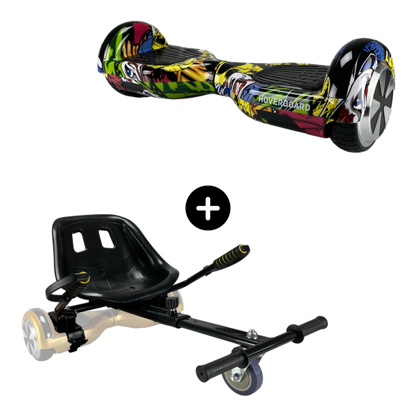 Hoverboard 6.5 inch Graffiti Black Voltes Electric Mobility