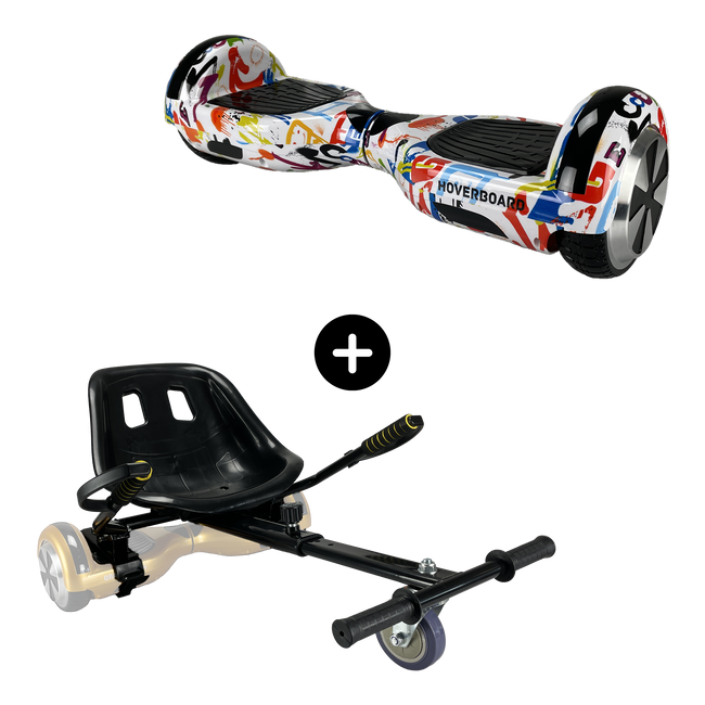 Hoverboard 6.5 inch Graffiti White promotion