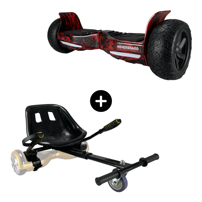 Off Road Hoverboard 8.5 inch Flame Red promotion