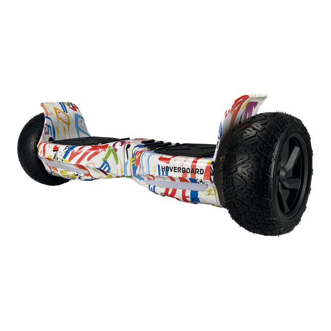 Off Road Hoverboard 8.5 inch Graffiti White