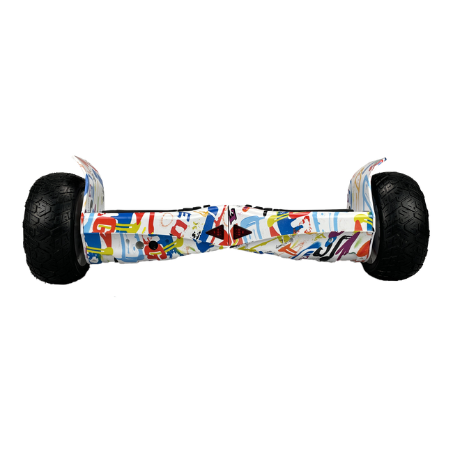 Off Road Hoverboard 8.5 inch Graffiti White