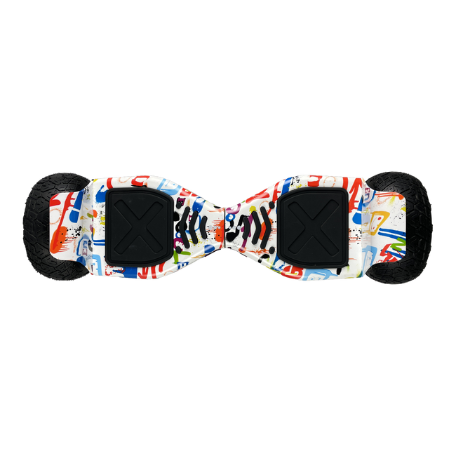 Off Road Hoverboard 8.5 inch Graffiti White