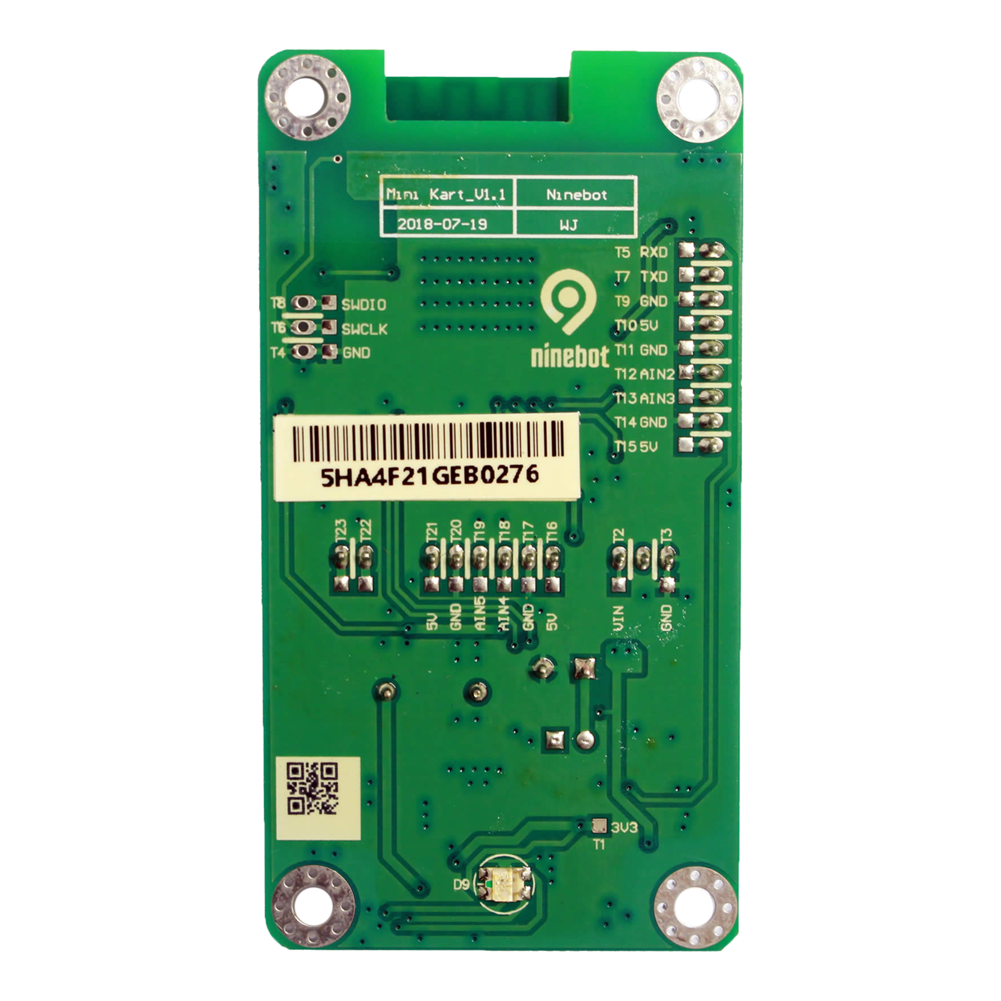 Segway circuit board clearance